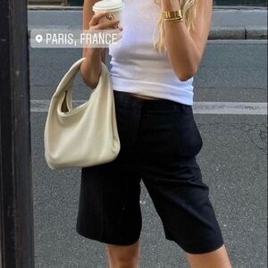 Versailles Black Bermuda Dress Shorts